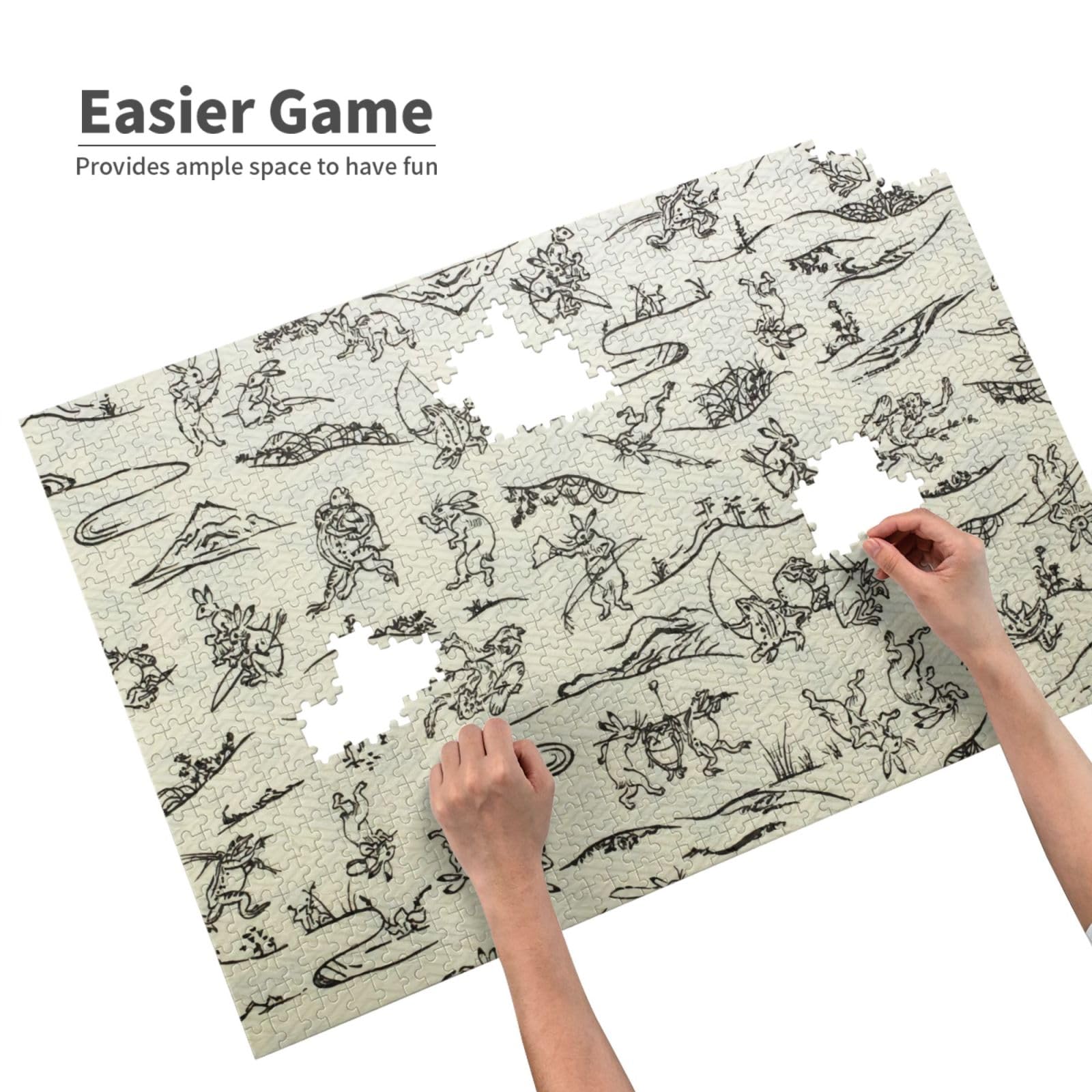 ジグソーパズル　1000ピース　9個セット Amazon.co.jp: ジグソーパズル 1000ピース 鳥獣戯画 木製 Puzzle 減圧